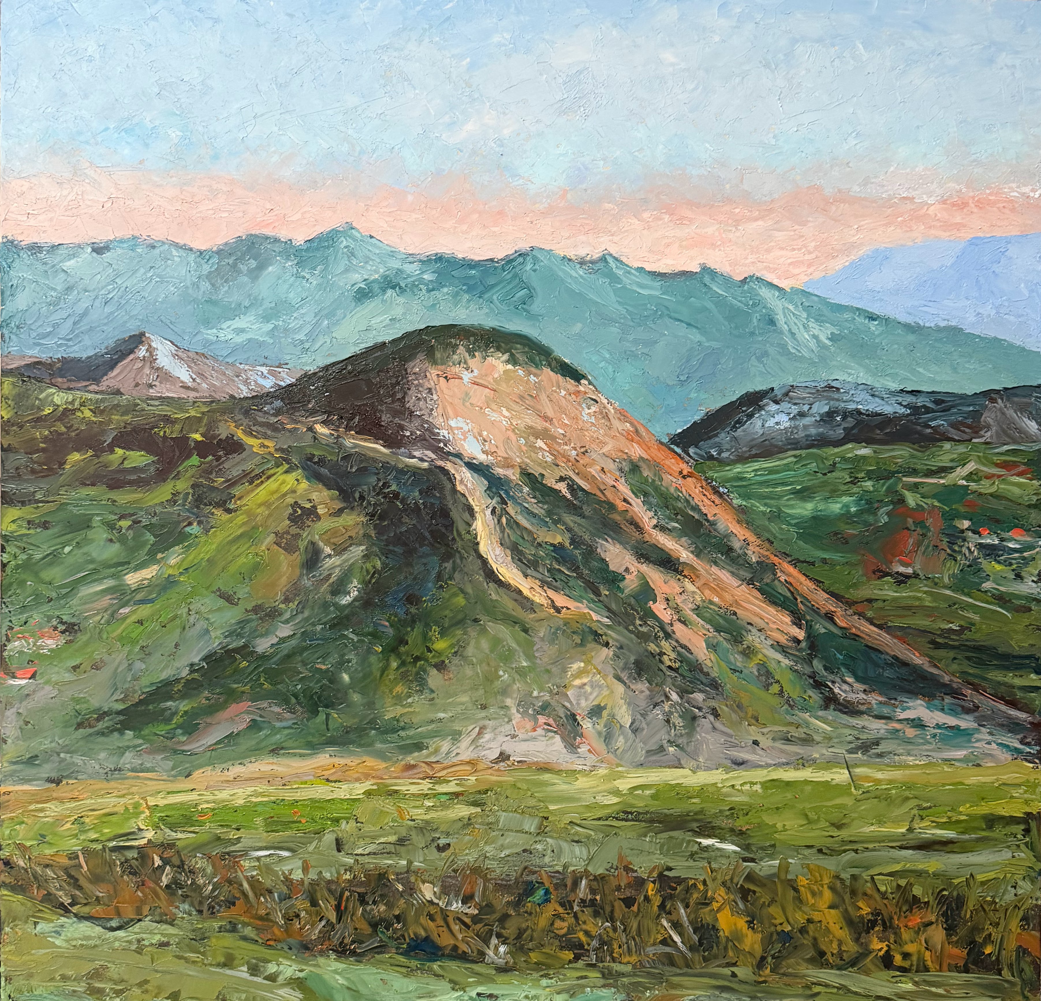 Painted Albanian landscape by Doris Hysa