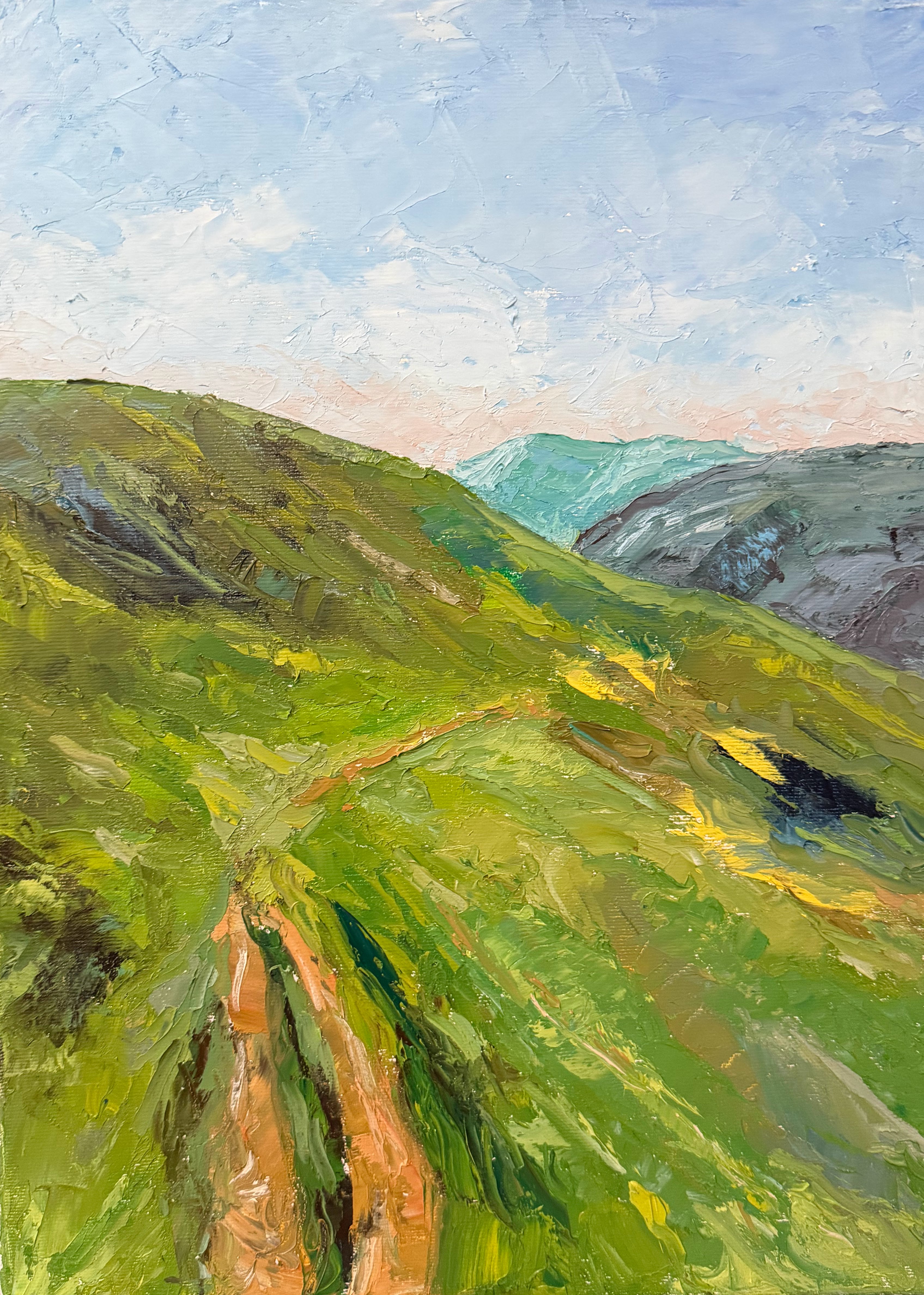 Painted Albanian landscape by Doris Hysa